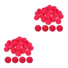 2 Pack Circus Props Child Clown Nose Red Carnival Decoration for