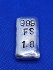 1.8oz Free Hand Poured .999 Silver Loaf Bullion Bar by MKC