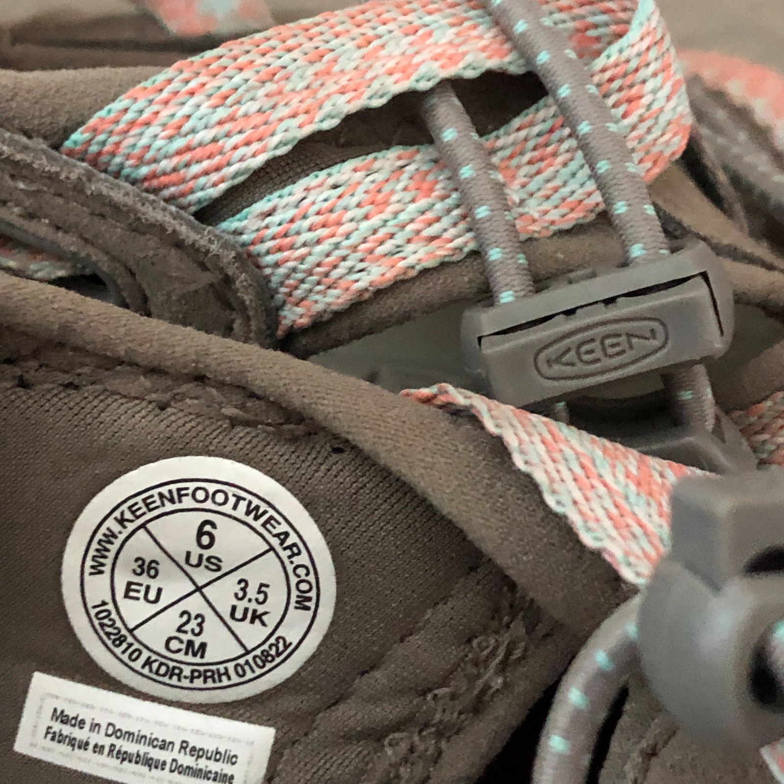 Sandali Keen donna da passeggio con gancio taglia 6 impermeabili multicolore