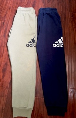 Green And Navy Adidas Joggers, Size 10/12 Youth Medium Set!