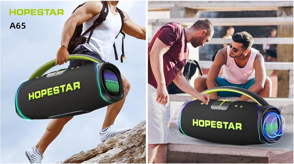 Hopestar Series 300W Portable Speaker with Handle and Microphone - Image 3 of 4