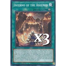3X Inferno of the Ashened DUAD-EN064 C Duelist's Advance NM 1st Ed YUGIOH