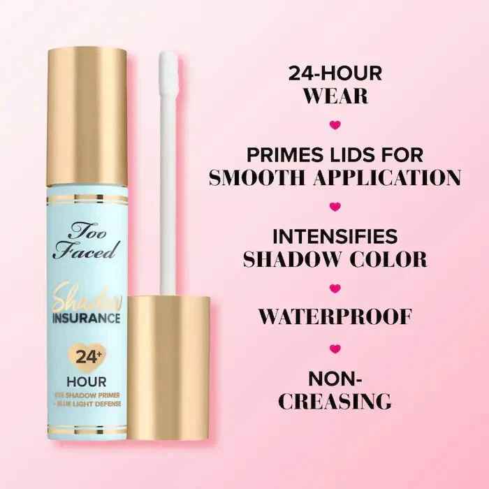 Too Faced Shadow Insurance 24-Hour Eyeshadow Primer - Full Size 0.2oz /6ml - NIB - Image 4 of 4