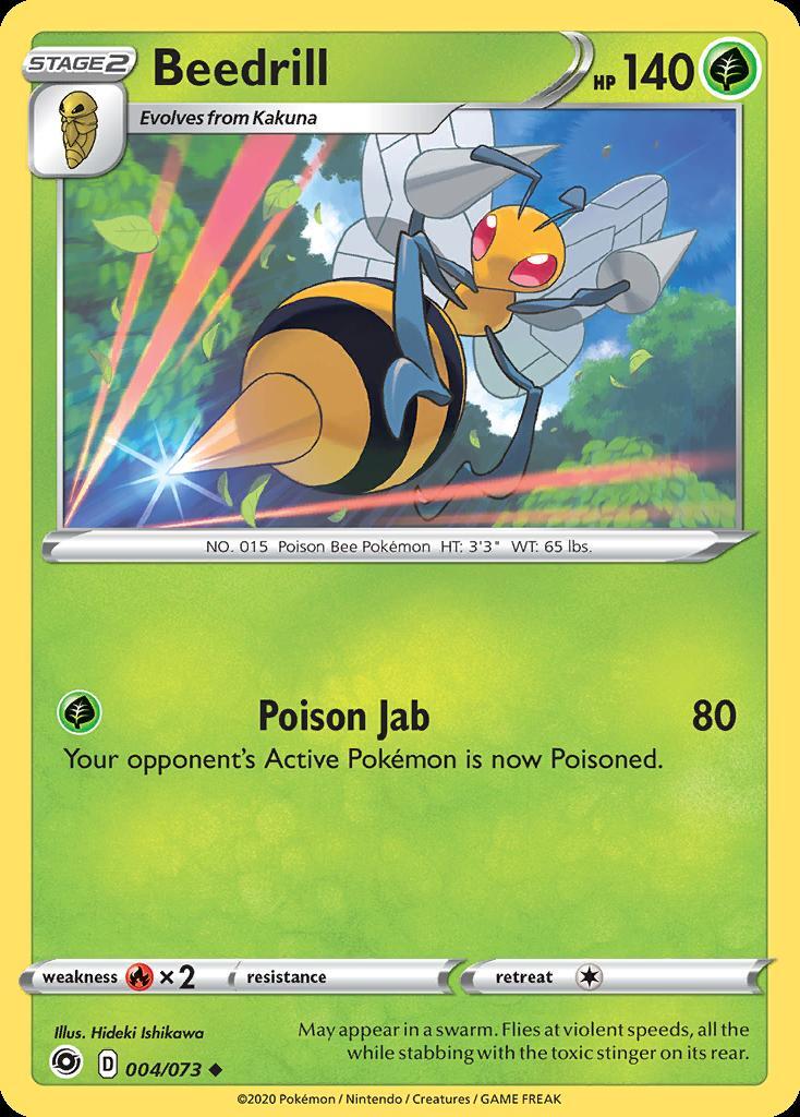 Pokemon Beedrill (4/82) Champion's Path LP