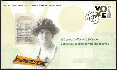 Canada - FDC - #2901 - Women's Suffrage - 2016