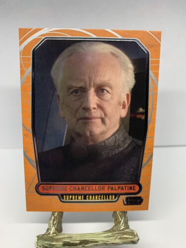 Chancellor Palpatine 69 Star Wars Topps 2012 Galactic Files Card Trading Card - Afbeelding 1 van 4