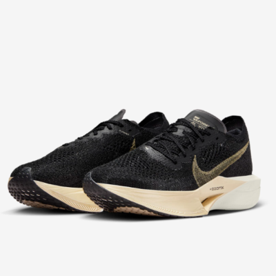 Nike Vapor Fly 3 Road Racing Shoes 'Black/Gold' (DV4129-001