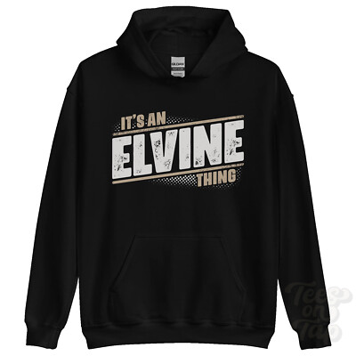 ITS AN ELVINE THING HOODIE Name Nachname lustig Familie Hoody Geschenkidee
