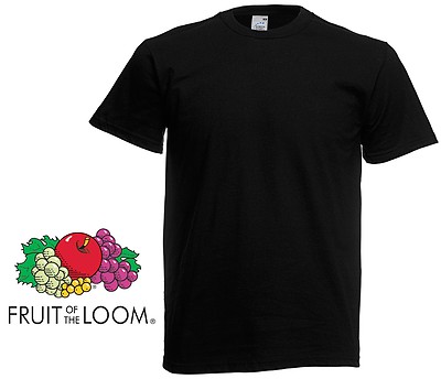 Pack of 3 Fruit of the Loom T shirt 100% Cotton Plain T-shirT Men