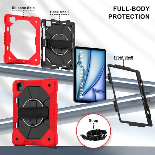 Shockproof Stand Case Cover For iPad 10.9 10th Pro 11 13 2024 10.2" 8 7 6 Air 6 - Picture 41 of 118