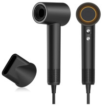 Ionic Hair Dryer 110000 RPM Fast Blow Dryer Women Men Travel Black Zhiyangfei