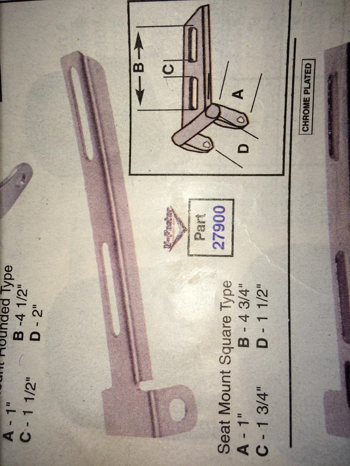 SOLO SEAT HARDWARE harley chopper bobber custom - Image 2 of 2