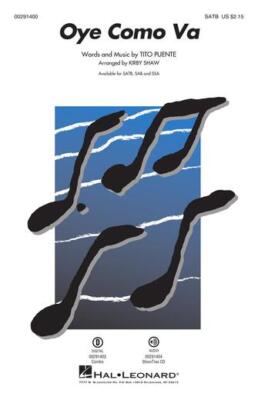 Oye Como Va ShowTrax CD Pop Choral Series