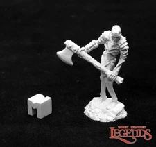 BOG SKELETON TWO HANDED AXE Reaper Miniatures Dark Heaven Legends REM03943 D&D