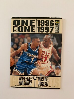 UPPER DECK CARD 1996 ONE ON ONE ANFERNEE HARDAWAY - MICHAEL JORDAN