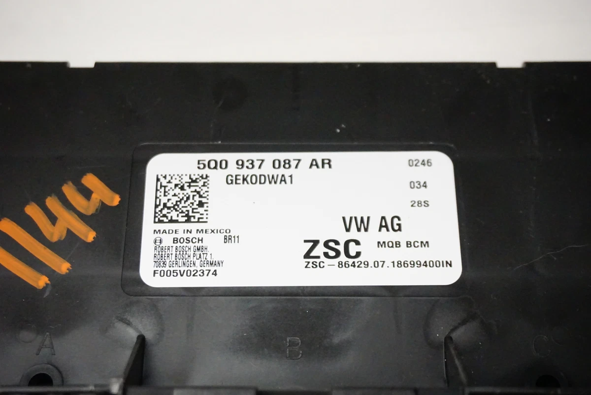 2019 Volkswagen Jetta Body Control Module 5Q0937087AR | eBay 