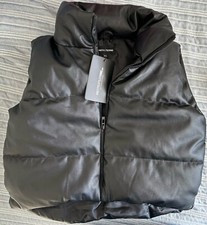 pretty little thing Faux Leather Mini Vest NWT