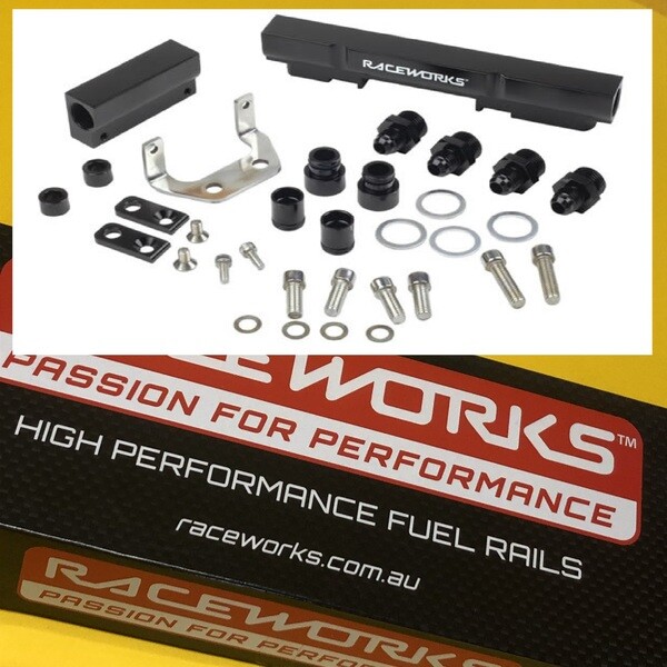 Raceworks Upgrade 14mm Fuel Rail to suit Mazda RX-7 Series 4 5 FC3S Raceworks Upgrade 14mm Fuel Rail to suit Mazda RX-7 Series 4 5 FC3S