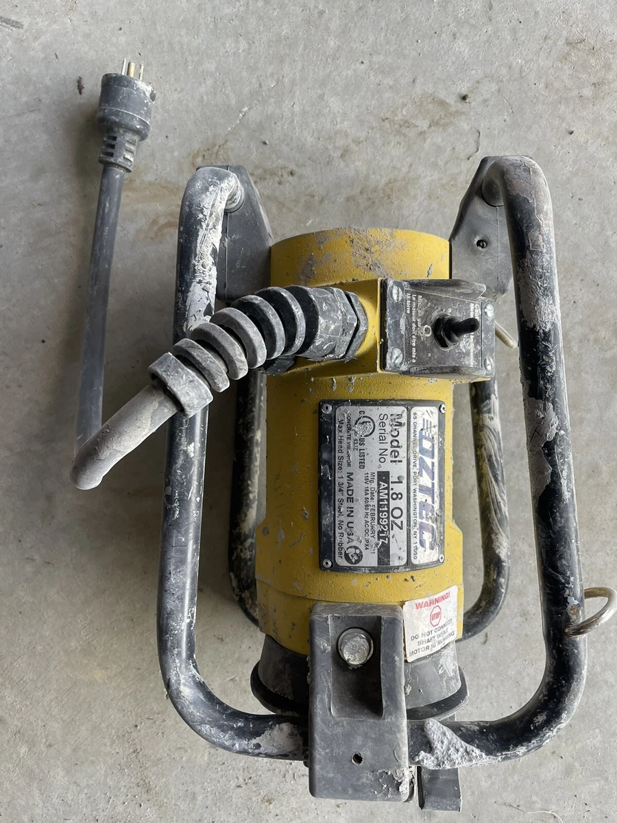 Oztec Concrete Vibrator Electric Motor W/Quick Disconnect, 52 OFF