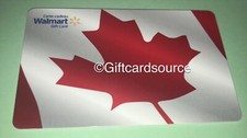 WALMART CANADIAN FLAG  GIFT CARD COLLECTIBLE RED MAPLE LEAF NO VALUE NEW