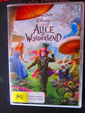 DVD ALICE IN WONDERLAND DISNEY JOHNNY DEPP   GREAT  ** MUST SEE **