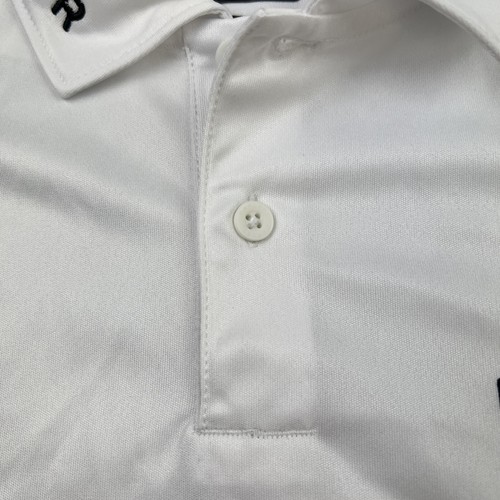 Oakley Polo Shirt Men Small Gray White Ivory Print Tour Issue Pro Golf Patrick R - Picture 5 of 16