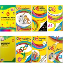 A4 activity fluorescent paper pad drawing art sketch scrapbook craft card  