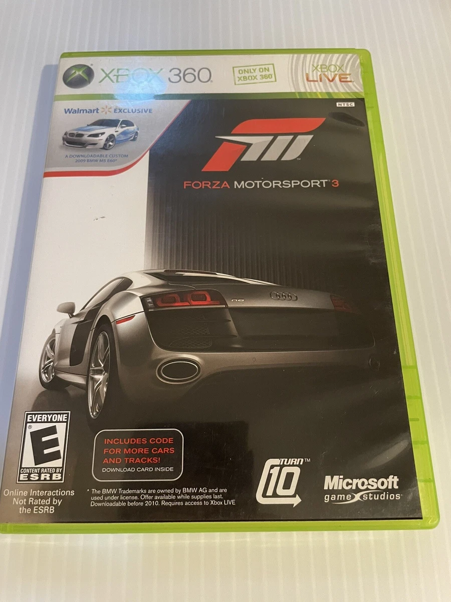 Forza Motorsport 3 Microsoft Xbox 360 2009 Walmart Exclusive