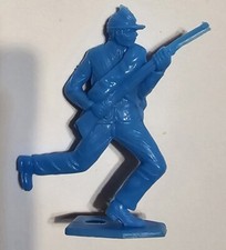 Blue 70's Plastic Civil War Figure
