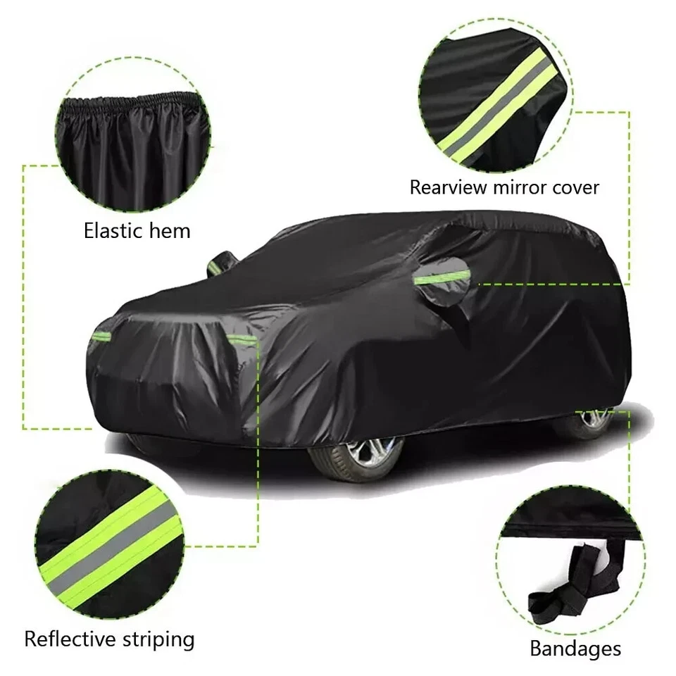 Cubierta de coche SUV impermeable protector contra el polvo de lluvia para Mercedes-Benz GLE350 400 exterior Foto 2 de 4