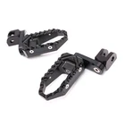 BLACK FRONT WIDE FOOT PEGS EXTENDED 40MM FOR TRIUMPH TIGER 800 1200 EXPLORER