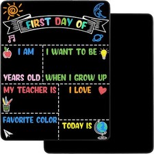 First Day of School Chalkboard Sign Reusable 14x11 Inch Back to School Board ...