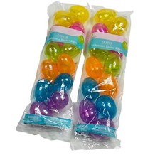 Way to Celebrate Iridescent Plastic Easter Eggs Set of 2 One Dozen Packages