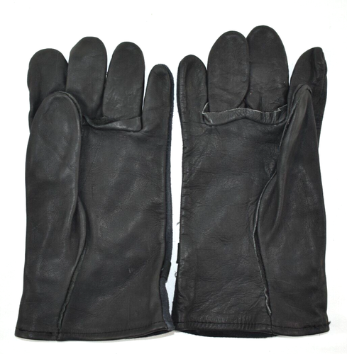 Vintage Illinois Glove Co. Company Leather Gloves Size 4 Mens Black Wrist Strap - Picture 4 of 9
