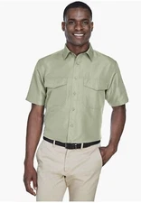 M580 Harriton Men's Key West Short-Sleeve Performance Staff Shirt
