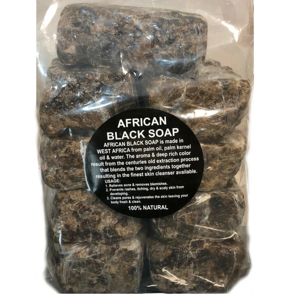 Raw African Black Soap 10 LB - 100% Pure Organic Unrefined Premium Quality Ghana - Image 4 of 4