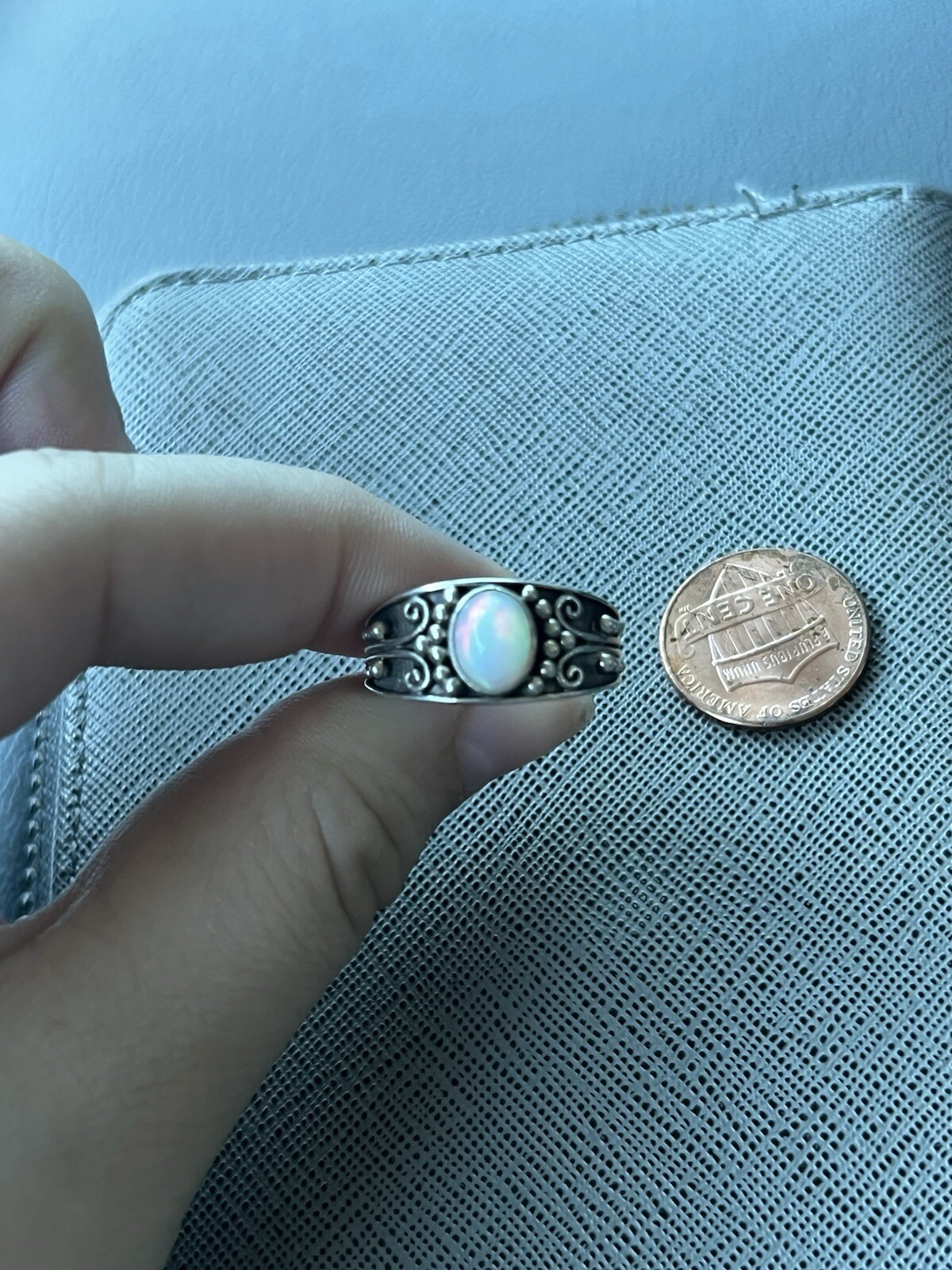 Silver Opal Ring - image 2