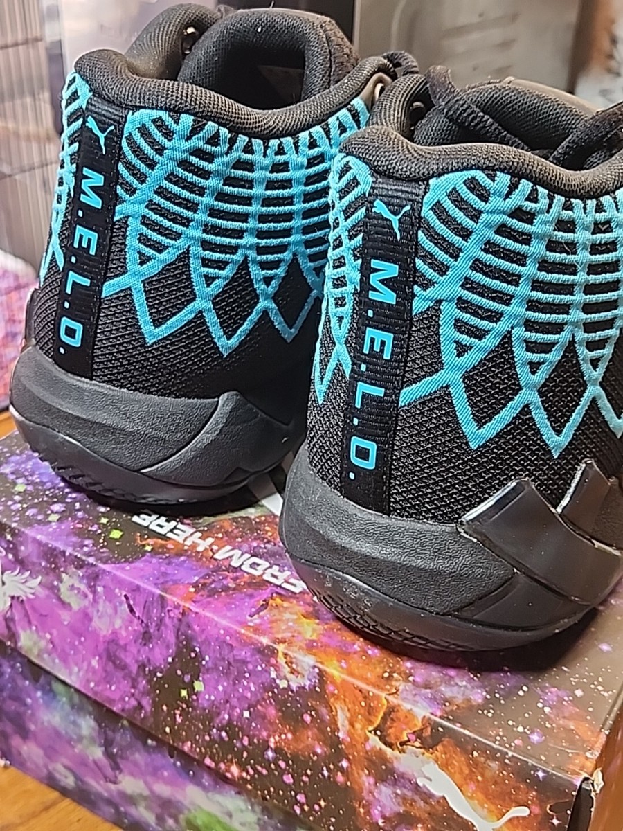 PUMA MB1 Buzz City 2022 Lamelo Ball Melo 1 Black-Blue Atoll Men's