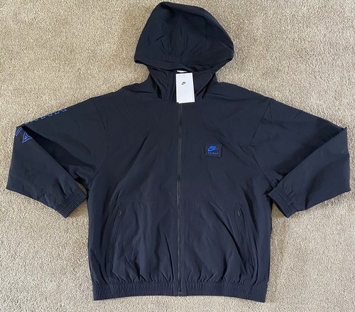 Nike Air Max Sportswear Jacke PK Woven Größe M Game Royal Schwarz