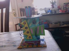 Hand Made and  Hand Painted Candle Holder