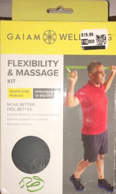 Flexibility And Massage Ball 3 Pc. Kit Gaiam Wellbeing NEW IN BOX Fast Shipping!