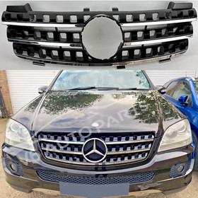 For Mercedes W164 Grill M-Class front Bumper Grille ML320 350 7 Hole 2005 - 2008