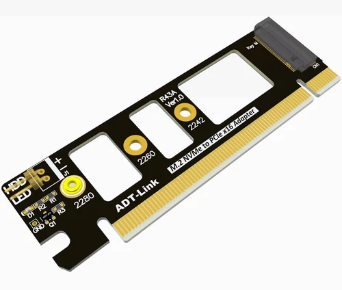 New M.2 NVMe SSD NGFF TO PCIE 3.0 X16 adapter M Key interface card Full speed