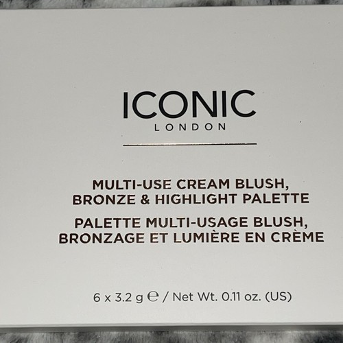 Iconic London Multi-Use Cream Blush, Bronze & Highlight Palette New In Box - Picture 2 of 7