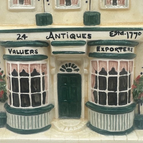Vintage Nocciola Ceramica Nazione dei Negozianti Antiquariato Negozio Decorazione Parete - Foto 3 di 7