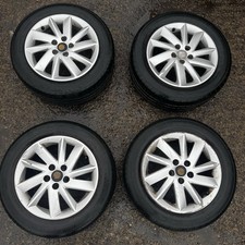 SEAT IBIZA ALLOY WHEELS SET 6J0601025M 6J mk4 15”