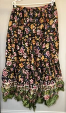 Mille Secret Garden Paola Midi Skirt - Size Large