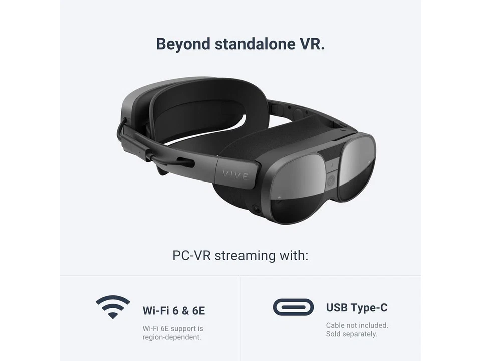 VIVE XR Elite VR Headset with Deluxe Pack - Image 4 of 4