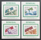 Senegal 1991 Mi. 1146 - 1149 proof de luxe block Louis Armstrong Jazz music