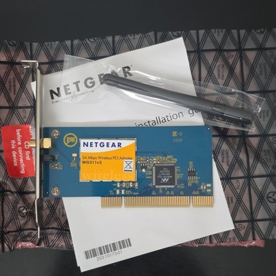 NETGEAR WG311v3 Wireless PCI Adapter 54 Mbps 1-Port PCI Card